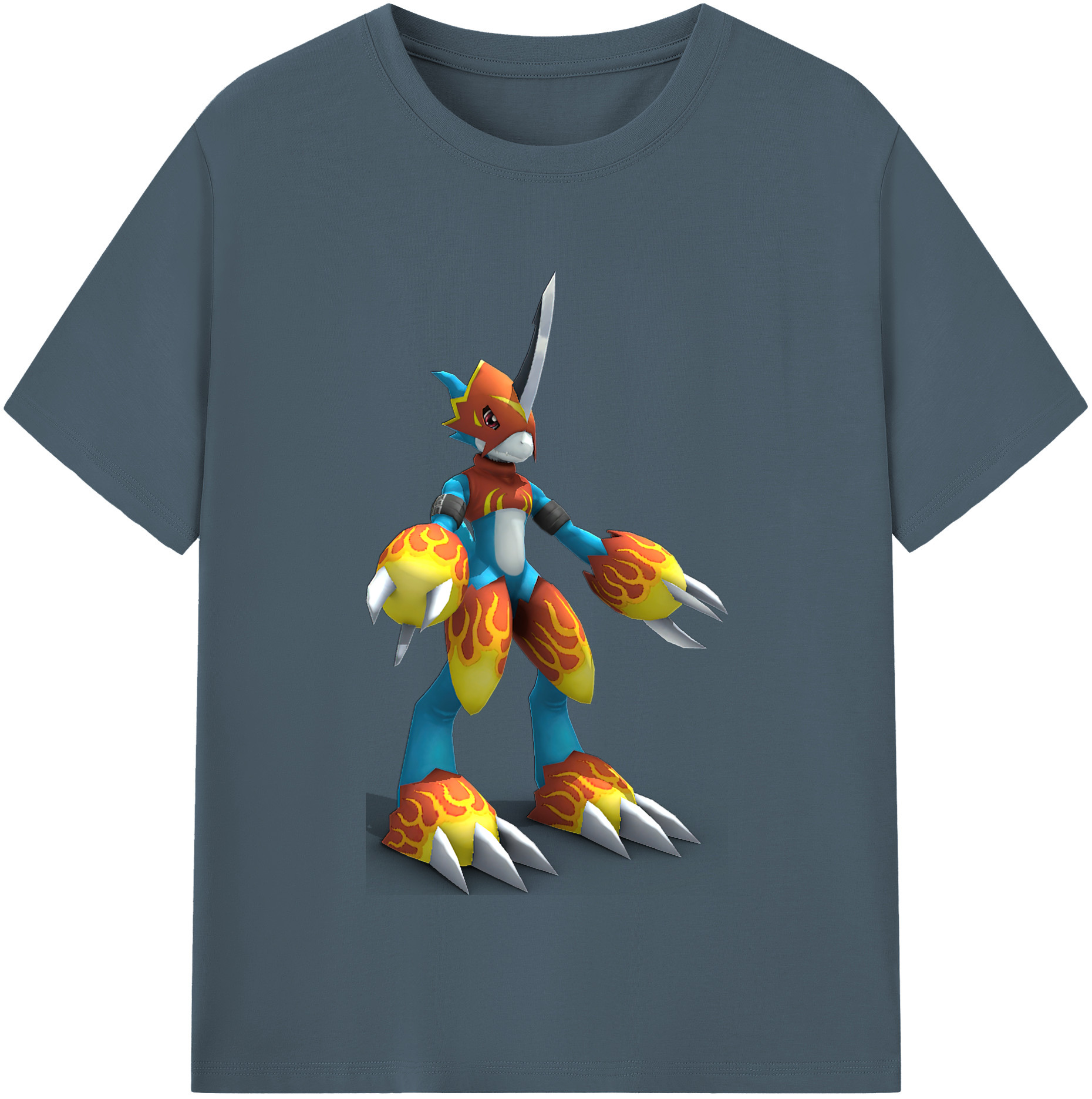 （画像用） Digimon デジタルモンスター/デジモン 綿100％半袖Tシャツ（フロントプリント）